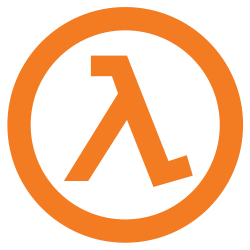 half life logo greek letter lambda in a circle